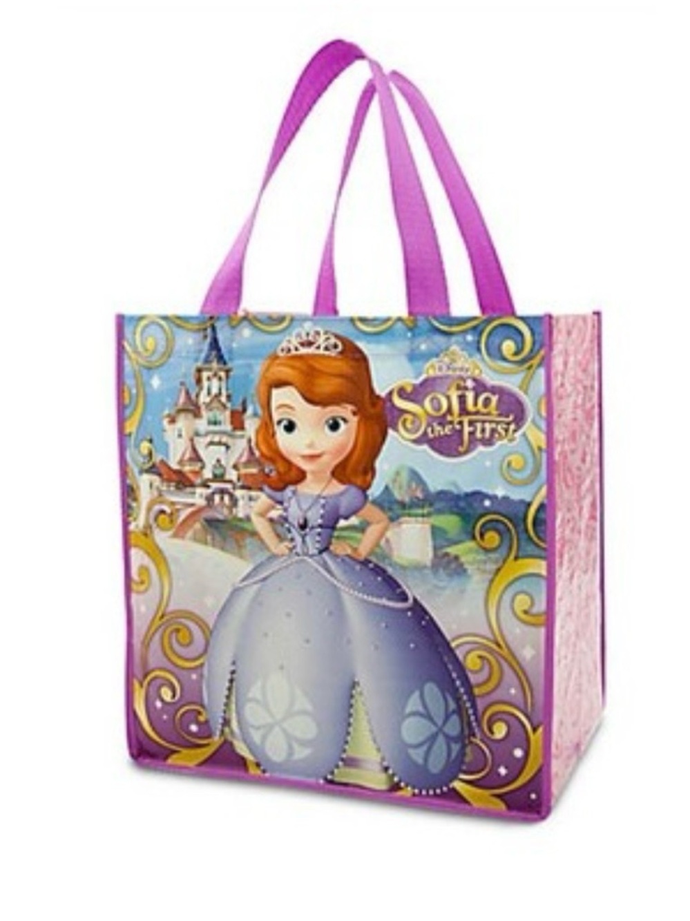 Disney Sofia the First Pink and Purple Character Tote